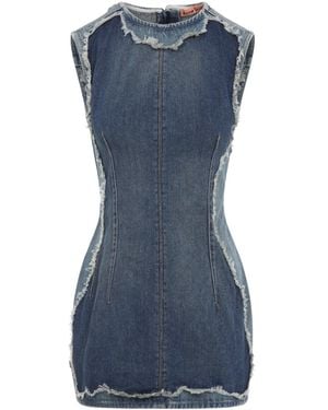 Acne Studios Cotton Mini Dress - Blue
