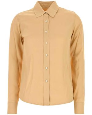 Jil Sander Peach Viscose Shirt - Orange