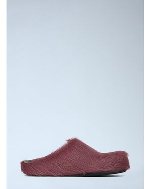 Marni Fussbett Sabot Mules - Purple