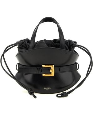 Balmain 'Shuffle' Mini Handbag - Black