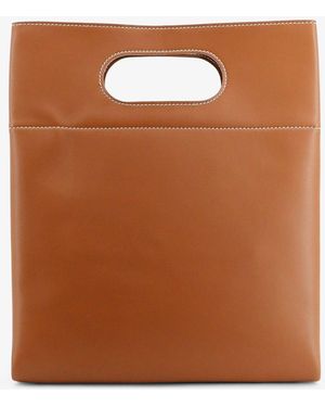 Loro Piana Leather Handbag Just Bag - Brown
