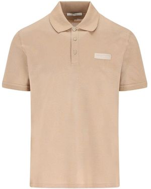 Givenchy Paris Gros Grain Cotton Polo - Natural
