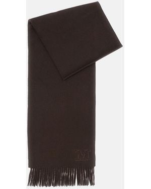 Max Mara Monogram Cashmere Stole - Black
