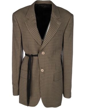 Balenciaga Clothing Blazers & Gilets - Brown