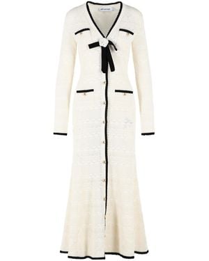 Self-Portrait Self Portrait Long Cardigan - Natural