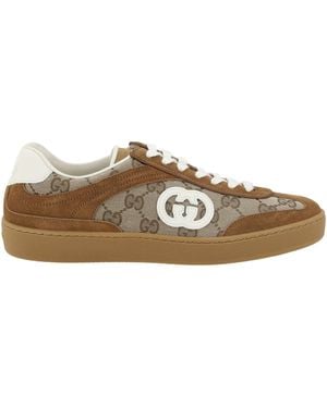 Gucci Gg Pattern Sneakers - Multicolor