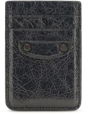 Balenciaga Le City Magnetic Card Holder - Black