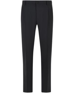 Dolce & Gabbana Dolce & Gabbana Virgin Wool Pants - Blue