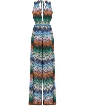 Missoni Greek Pattern Jumpsuit - Blue