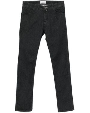 Jacob Cohen 'Nick' 5-Pocket Slim Fit Pants - Black