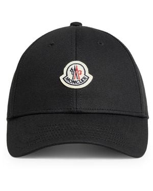 Moncler Gabardine Baseball Cap - Black