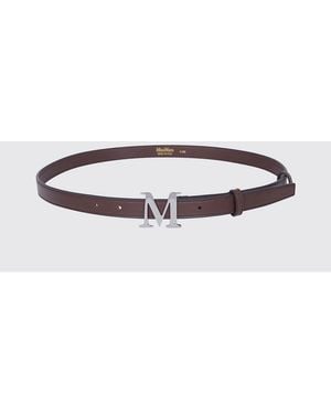 Max Mara Leather Belt - White