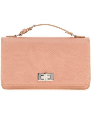 Fendi Leather Pekaboo Wallet - Orange