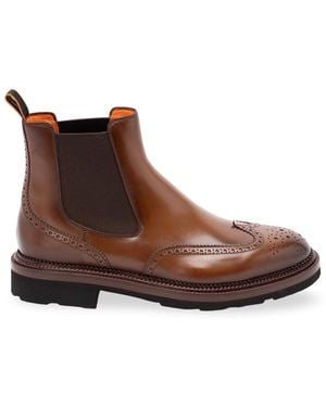 Santoni 'Kalamaboots' Boots - Brown