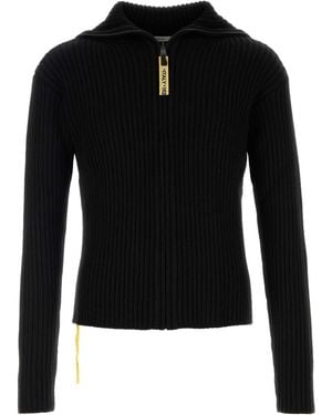 Fendi Wool Blend Cardigan - Black