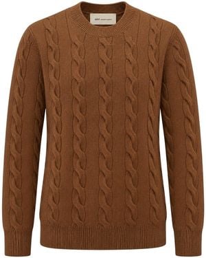 Ami Paris Clothing Knitwear - Brown