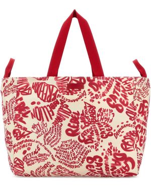DSquared² Dsquared Printed Canvas Shopping Bag