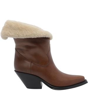 Chloé Azelan Pump Booties - Brown