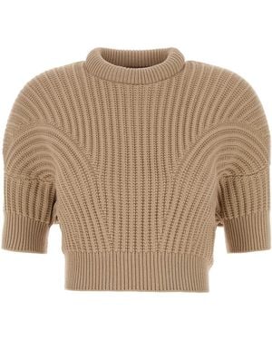 Sportmax Cotton Blend Fatti Sweater - Natural