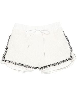 Sacai Tweed Shorts - White