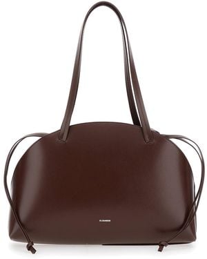 【送料&関税込】Jil Sander Large Shoulder Bag curve Shoulder Jil Sander Curve Large Leather Shoulder Bag - Bergdorf Goodman