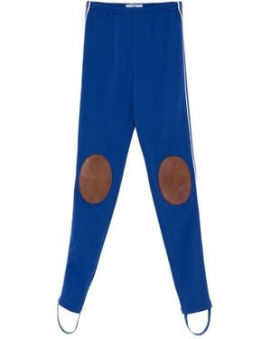 Prada Knee Patches Leggings - Blue