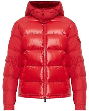 Moncler Piumino Corto Maya Con Cappuccio - Red