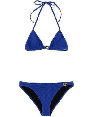 Gucci Fabric Bikini Clothing - Blue