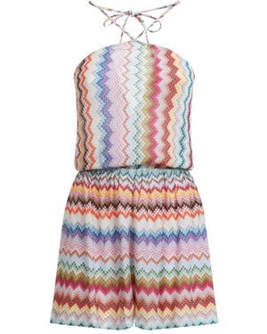 Missoni Combinaison À Motif Zigzag - White