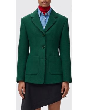 Loewe Wool Blend Single Breasted Blazer - Green