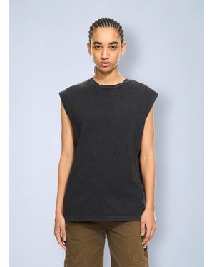 Off-White c/o Virgil Abloh Butterfly Patch Open Back Tank Top - Natural