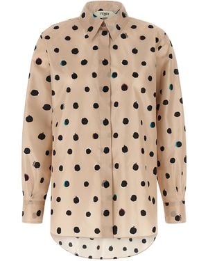 Fendi 'Falena Dots' Shirt - Natural