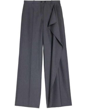 Jil Sander Fil-À-Fil Wool Pants - Gray