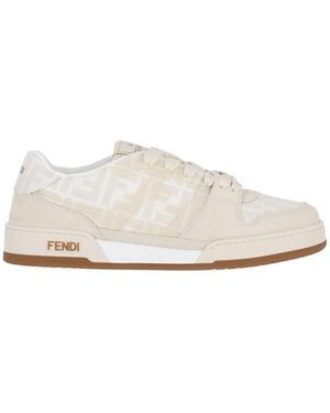 【フェンディ】 Trainers - Low-Tops スニーカー FENDI (フェンディ) レザー フェンディ マッチ ロートップ