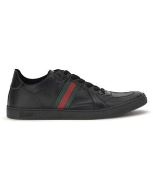 Gucci Stretch Coda Leather Sneakers - White