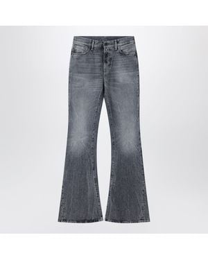 Acne Studios Faded Flared Jeans - Gray