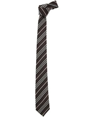 Saint Laurent Silk Strips - White