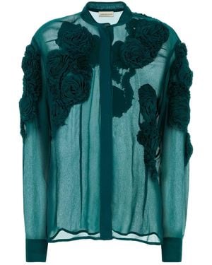 Dries Van Noten 02110-Chowsa Emb 3376 W W Shirt - Green