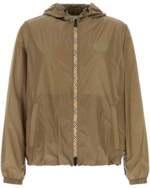 Burberry Mud Nylon Newport Windbreaker - Green