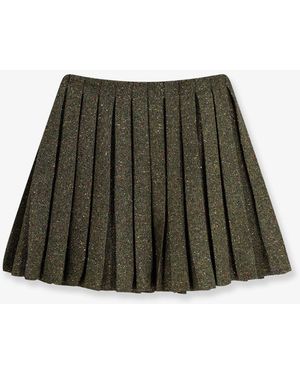 Dior Dior Pleated Mini Skirt - Green