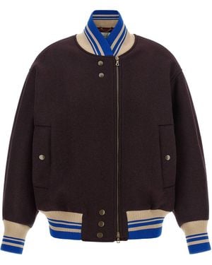 Dries Van Noten 'Valdi' Bomber Jacket - Blue