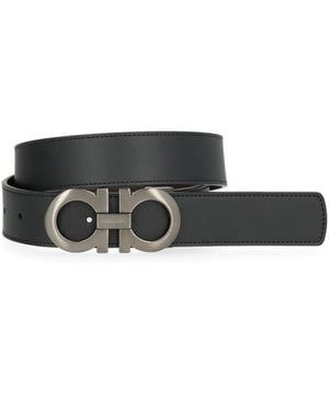 Ferragamo "Gancini" Belt - White