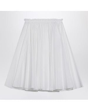 Ami Paris White Cotton Skirt