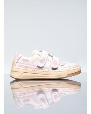 Acne Studios Distressed Stripe Top - White