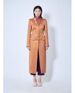 Dries Van Noten Embroidered Coat - White