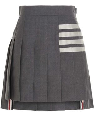 Thom Browne '4 Bar†Skirt - Gray
