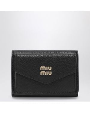 Miu Miu Small Leather Wallet - Black
