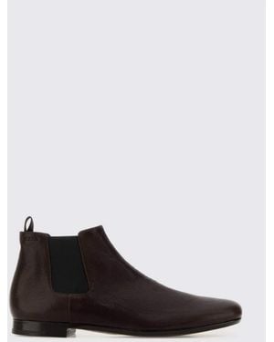 Prada Leather Chelsea Boots - White