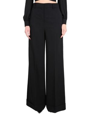 Moschino High-Waist Wide-Leg Pants - Black