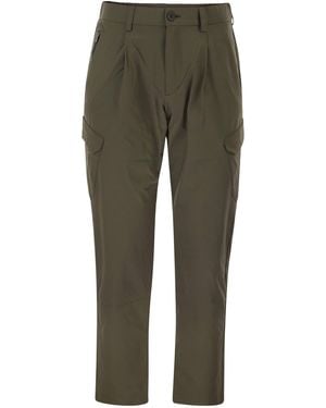 Herno Cargo Pants With Mechanical Stretch Yarn - Green